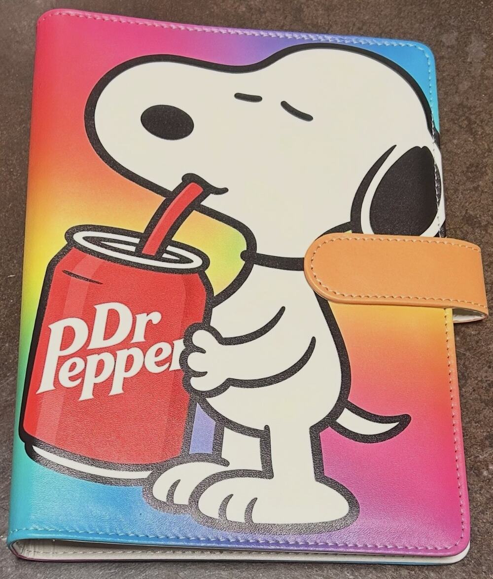Snoopy A5 Binder w/ matching printed paper